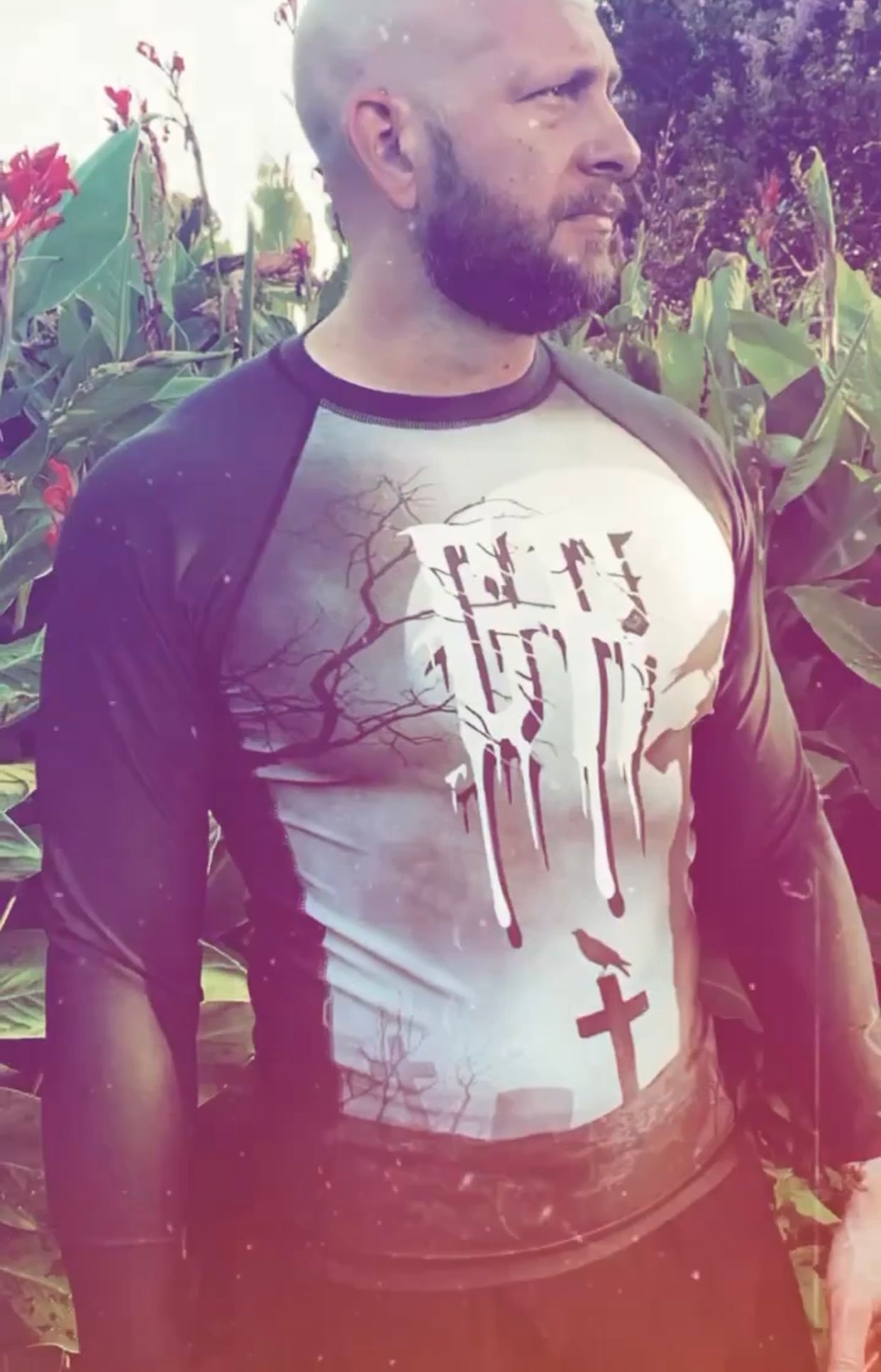 “GRAVEYARD” Long Sleeve Rash Guard