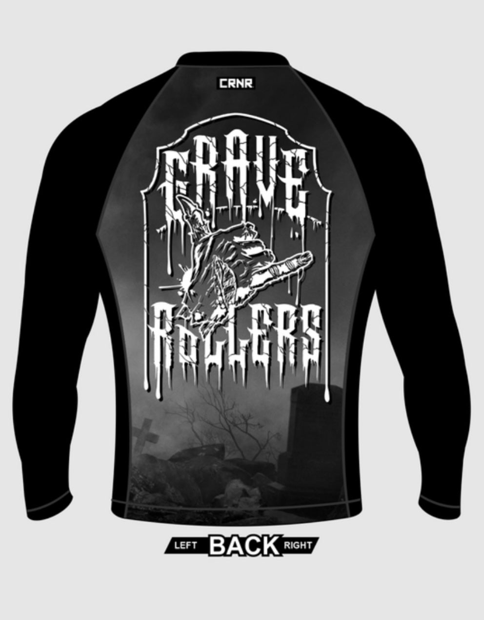 “GRAVEYARD” Long Sleeve Rash Guard